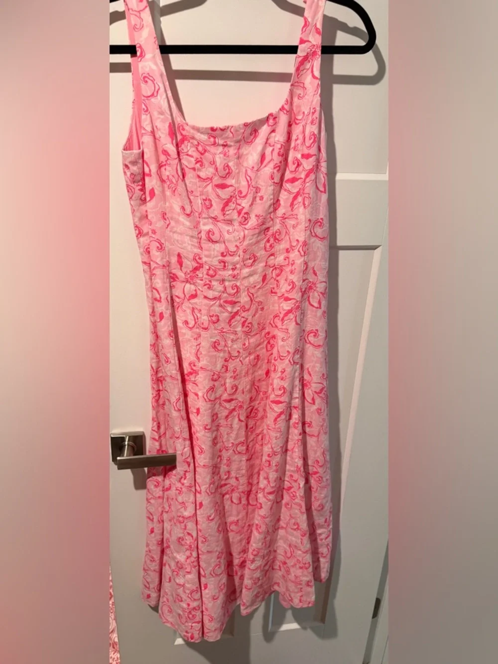 Lilly Pulitzer Pink Floral Print Sleeveless Sundress